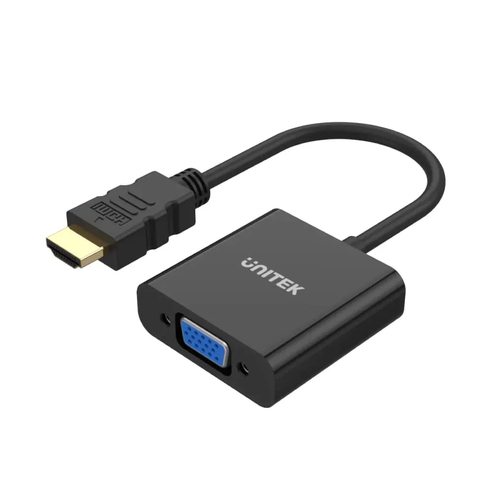 UNITEK HDMI TO VGA SES DESTEKLİ 1080P (Y-6333)