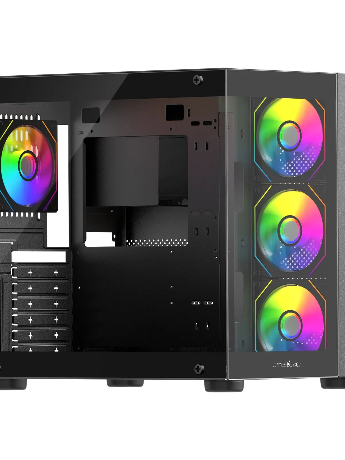 JAMES DONKEY STARK S800 4X ARGB BLACK KASA 750W