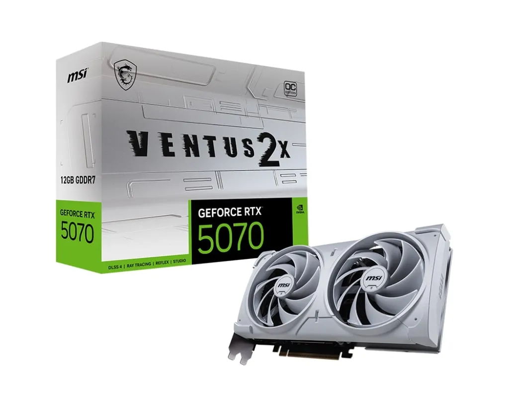 MSI GEFORCE 5070 12G VENTUS 2X OC WHITE 192BIT VGA