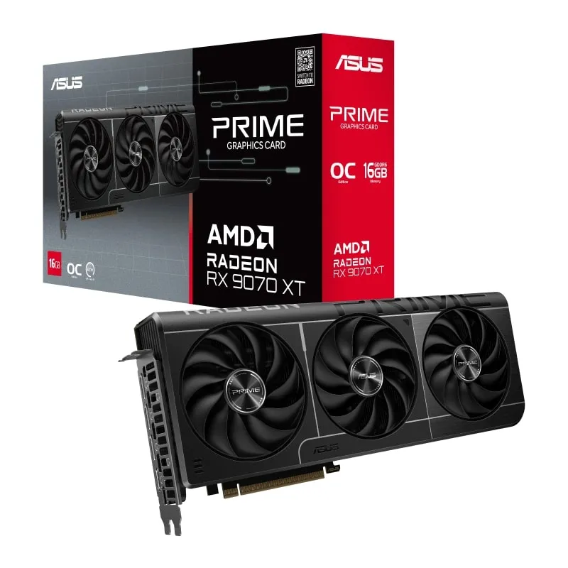 ASUS-PRIME-RX9070XT-O16G-AMD-RADEON-RX 9070 XT-16G