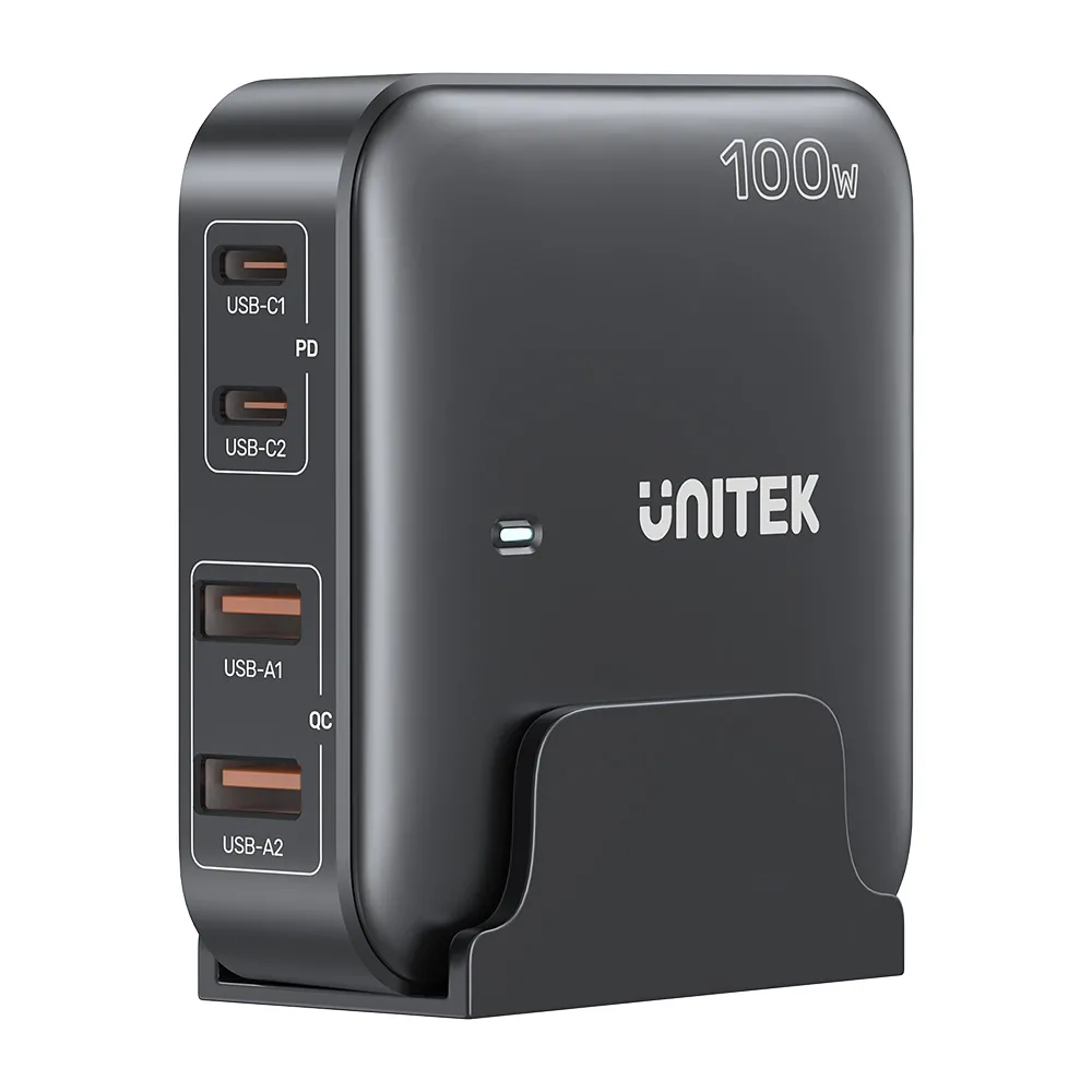 Unitek 100W Masaüstü GAN Şarj İstasyonu Siyah (P1229ABK)