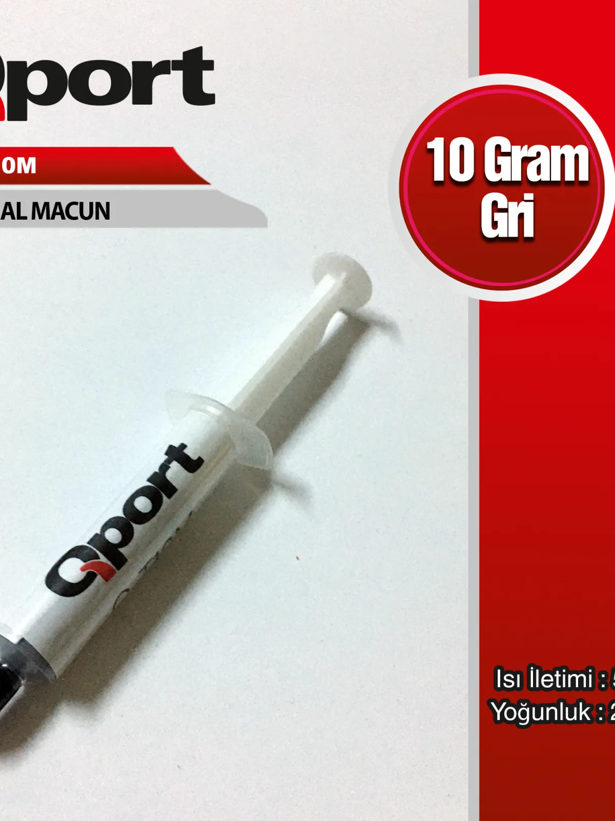 QPORT Q-T10M 10GRAM 5W/M-K 2.7/CM3 TERMAL MACUN