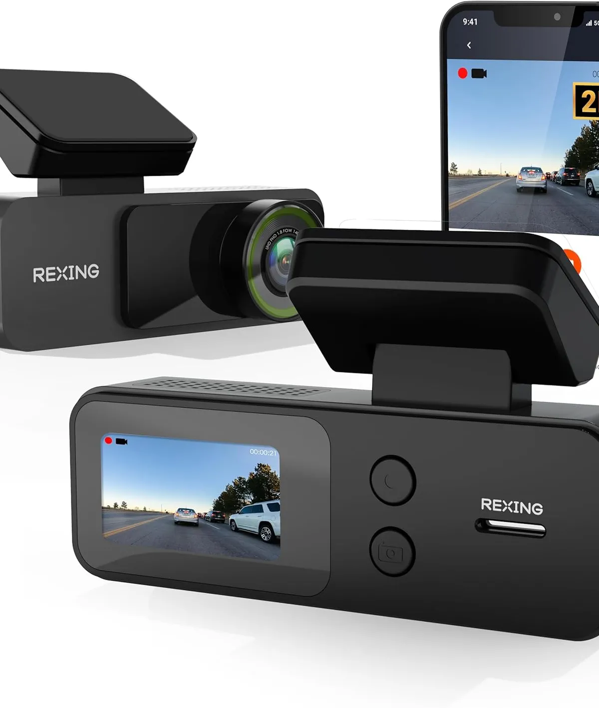 REXING V1 LITE 2K WIFI ARAC KAMERASI + 32GB SD KAR