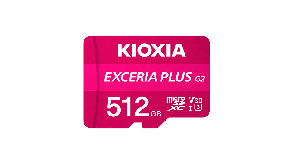 512GB KIOXIA EXCERIA PLUS G2 MICRO SDXC 4K 100/MB/s LMPL2M512GG2