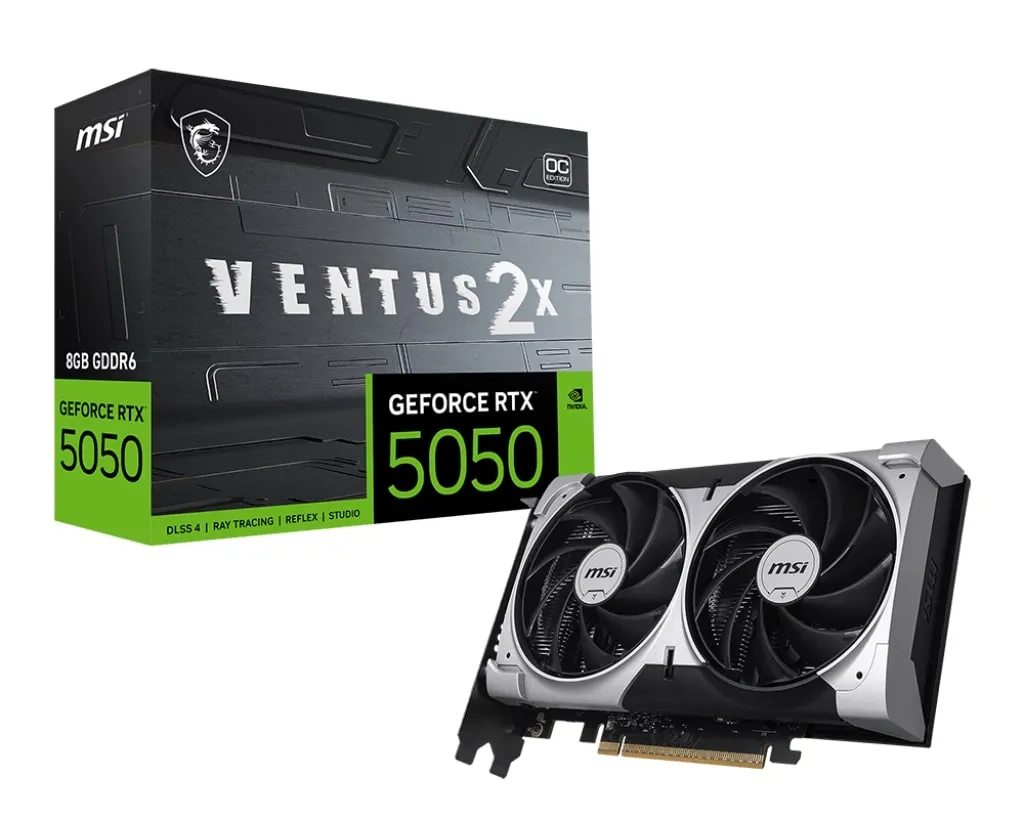 MSI GEFORCE RTX 5050 8G VENTUS 2X OC