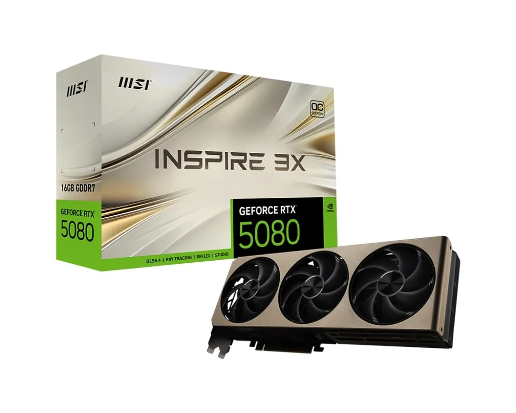 MSI GEFORCE RTX 5080 16G INSPIRE 3X OC VGA
