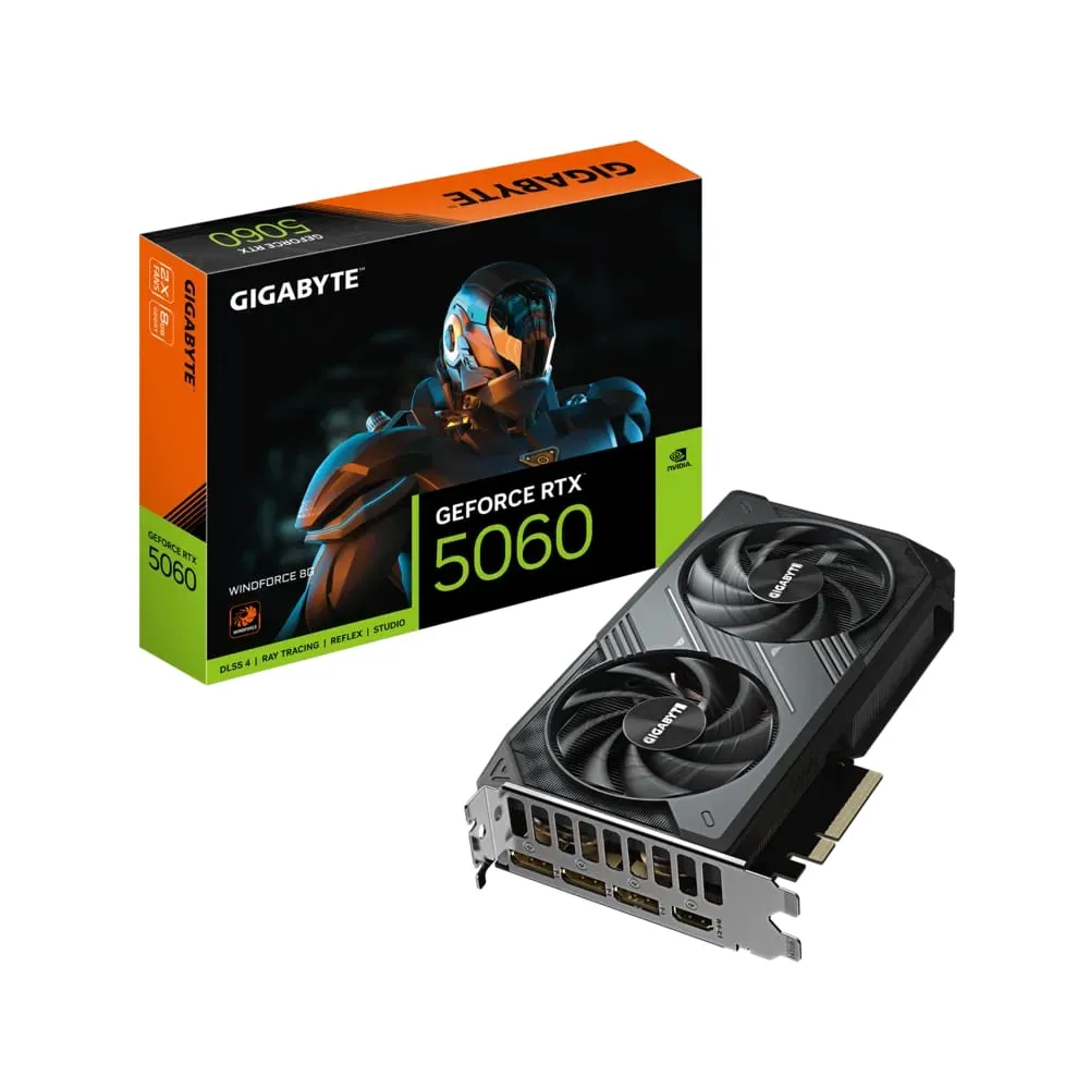 GIGABYTE 5060 GV-N5060WF2-8GD WINDFORCE  8GB 128BIT EKRAN KARTI