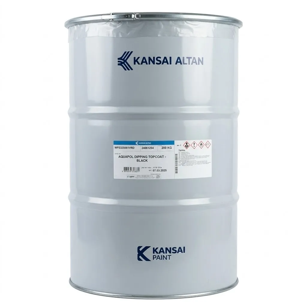 Kansai Altan Aquapol Dipping Topcoat - Su Bazlı Daldırma Son Kat Boya (Siyah) 200 KG