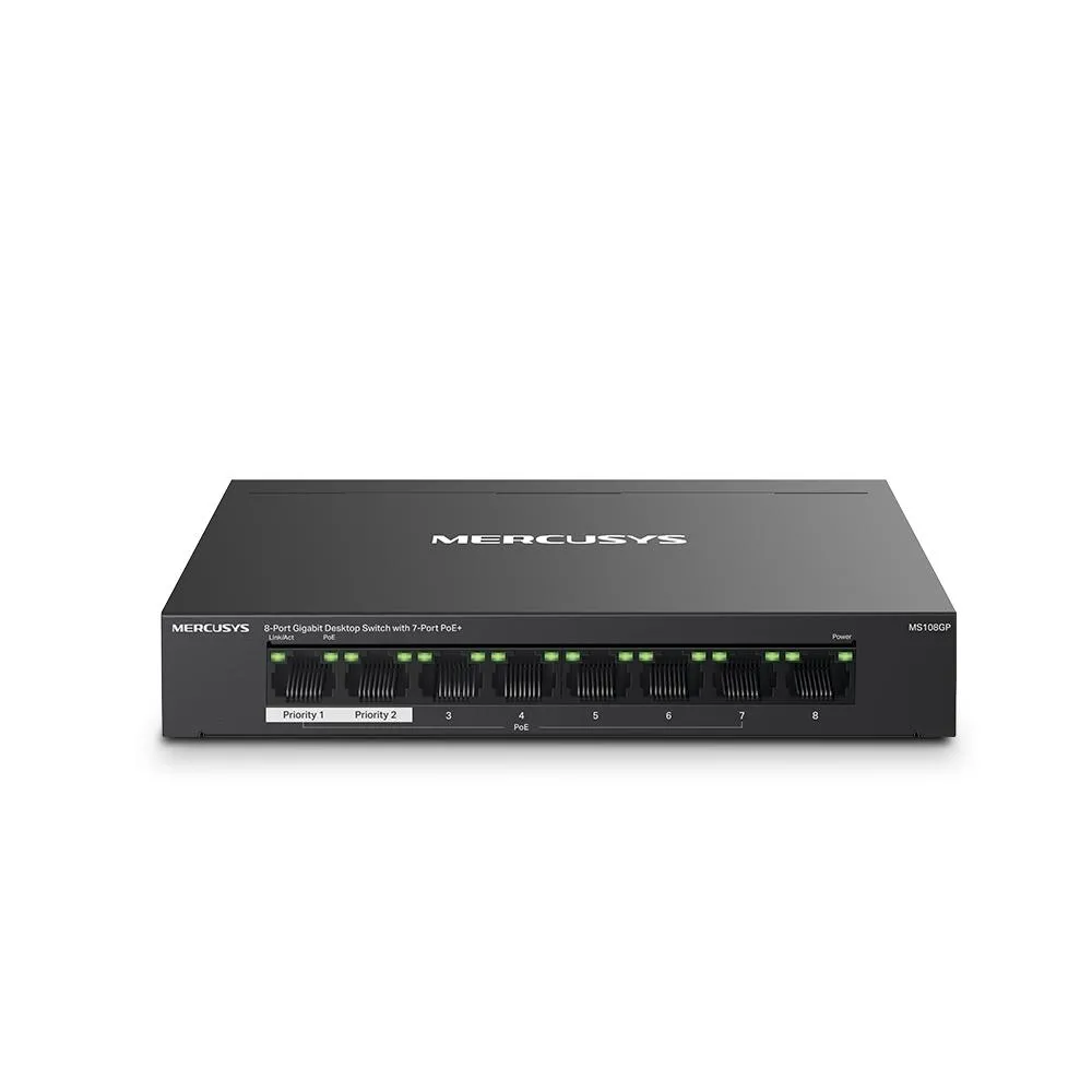 MERCUSYS MS108GP 8 PORT 10/100/1000 POE SWITCH
