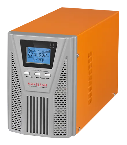 MAKELSAN POWERPACK SE 1 KVA / 900W (1F/1F) 4-8dk (2x 12V/7AH) ONLINE MU01000N11EAV04