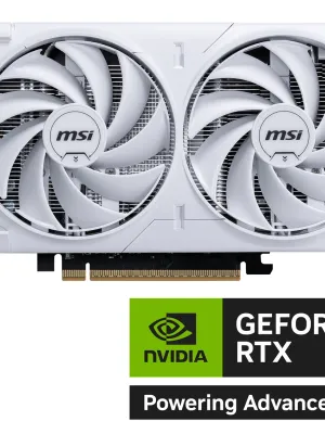 MSI GEFORCE RTX 5060 8G VENTUS 2X OC WHITE GDDR7 128B DX12 PCIE 5.0 X16 (3XDP 1XHDMI)