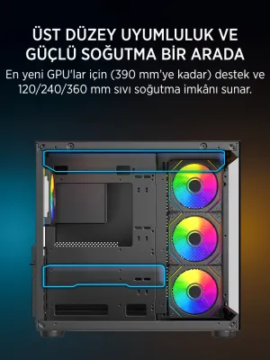 JAMES DONKEY STARK S800 4X ARGB BLACK KASA 750W