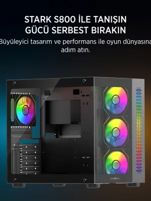 JAMES DONKEY STARK S800 4X ARGB BLACK KASA 650W