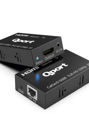 QPORT Q-HEX3 HDMI EXTENDER CAT6 60M 2 LI PAKET