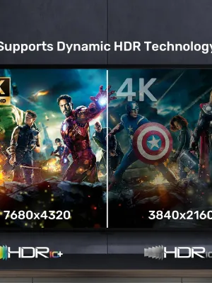 UNITEK HDMI2.1 KABLO 1MT 8K&60Hz (C11086GY-1M)