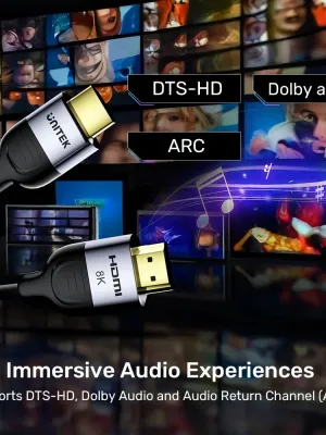 UNITEK HDMI2.1 KABLO 5MT 8K&60Hz (C11086GY-5M)