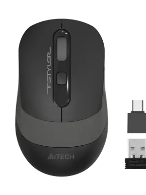 A4 TECH FG10CS SARJLI OPTIK MOUSE SILENT GRİ 2000 DPI