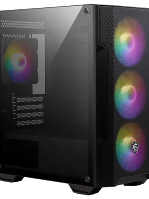 MSI MAG FORGE M100A 4x120mm ARGB mATX GAMING KASA