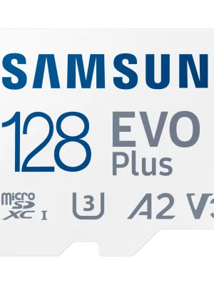 128GB SAMSUNG EVO PLUS MICROSDXC UHS-I U3 V30 A2 160MB/s MB-MC128SA/TR