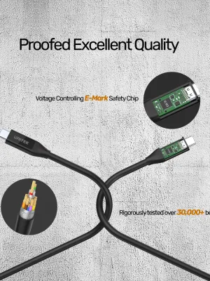 UNITEK USB4 THUNDERBOLT KABLO 0.8MT(C14100BK-0.8M)