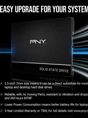 PNY CS900 250GB 535/500MB/s 2,5" SATA3 SSD (SSD7CS900-250-RB)
