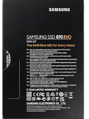 500GB SAMSUNG 870 560/530MB/s EVO MZ-77E500BW SSD (Resmi Distribütör Garantili)