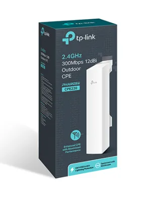 TP-LINK CPE220 2PORT POE 300Mbps OUTDOOR ACCESS POINT