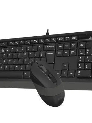 A4 TECH F1010 Q USB GRİ TR MM KLAVYE+OPTİK MOUSE