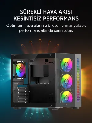 JAMES DONKEY STARK S800 4X ARGB BLACK KASA 650W