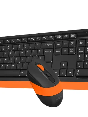 A4 TECH FG1010 Q 2.4 GHZ USB TURUNCU KLAVYE+MOUSE KABLOSUZ SET