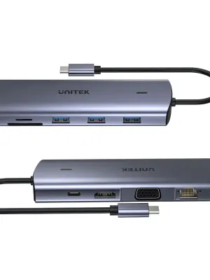 UNITEK USB-C 9in1 UNIVERSAL DOCK STATION (D1113A)