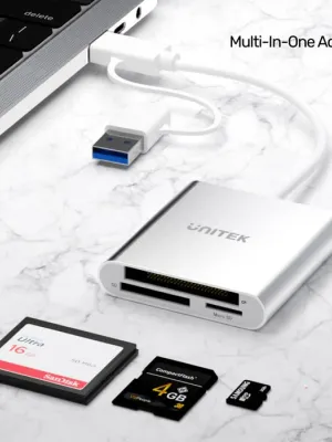 UNITEK USB-C KART OKUYUCU SD/CF/MICROSD (Y-9313D)