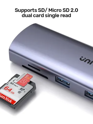 UNITEK USB-C 9in1 UNIVERSAL DOCK STATION (D1113A)