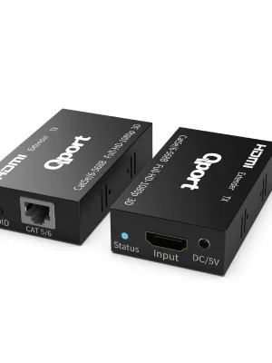 QPORT Q-HEX3 HDMI EXTENDER CAT6 60M 2 LI PAKET