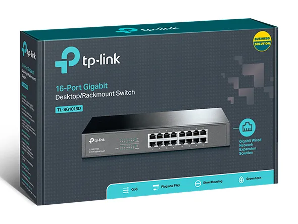Ürün TP-LINK TL-SG1016D 16PORT 10/100/1000 YÖNETİLEMEZ SWITCH Görsel