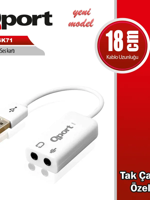 Ürün QPORT Q-USK71 USB TO 7.1 SES KARTI Görsel