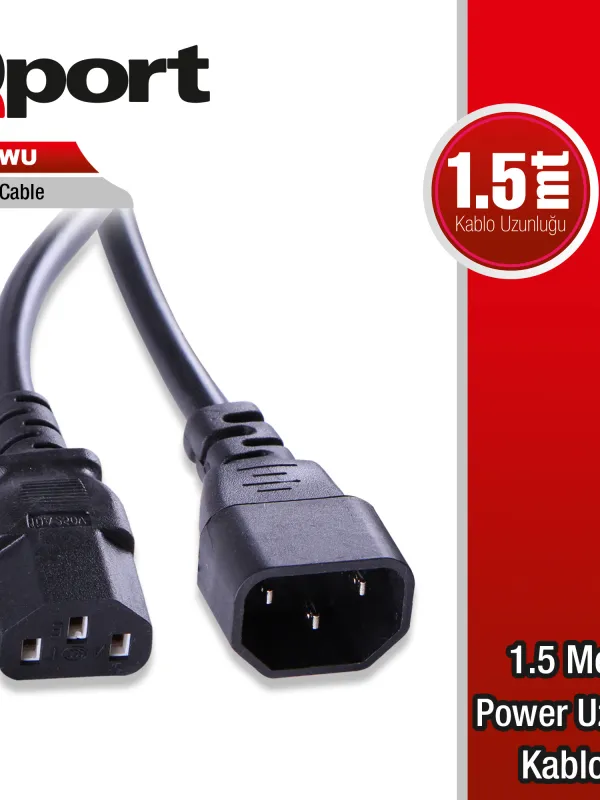 Ürün QPORT Q-POWU 1.5 METRE POWER UZATMA KABLOSU Görsel