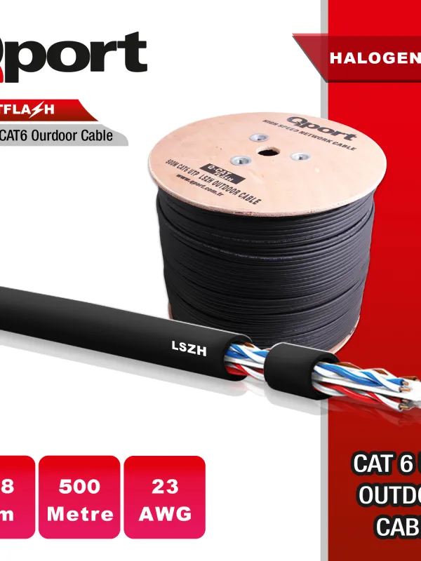 Ürün QPORT Q-CATFLASH 500M LSZH CAT6 OUTDOOR KABLO Görsel