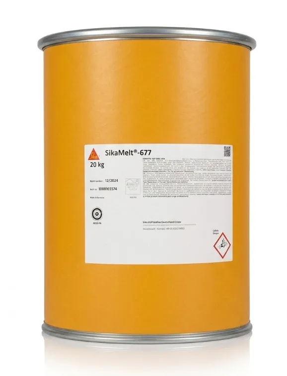 Ürün SikaMelt®-677 Reaktif PUR Sıcak Tutkal - Yüksek Yapışma Mukavemeti - 20 kg Görsel