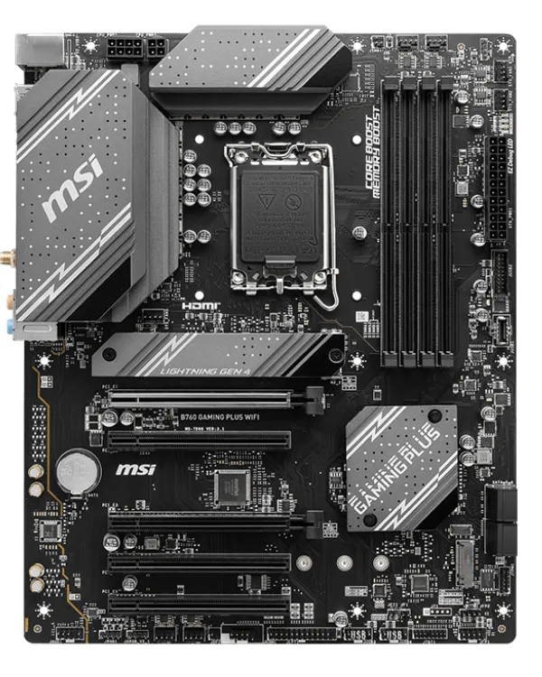 Ürün MSI B760 GAMING PLUS WIFI D5 M.2 HDMI DP LAN WİFİ ATX 1700P Görsel