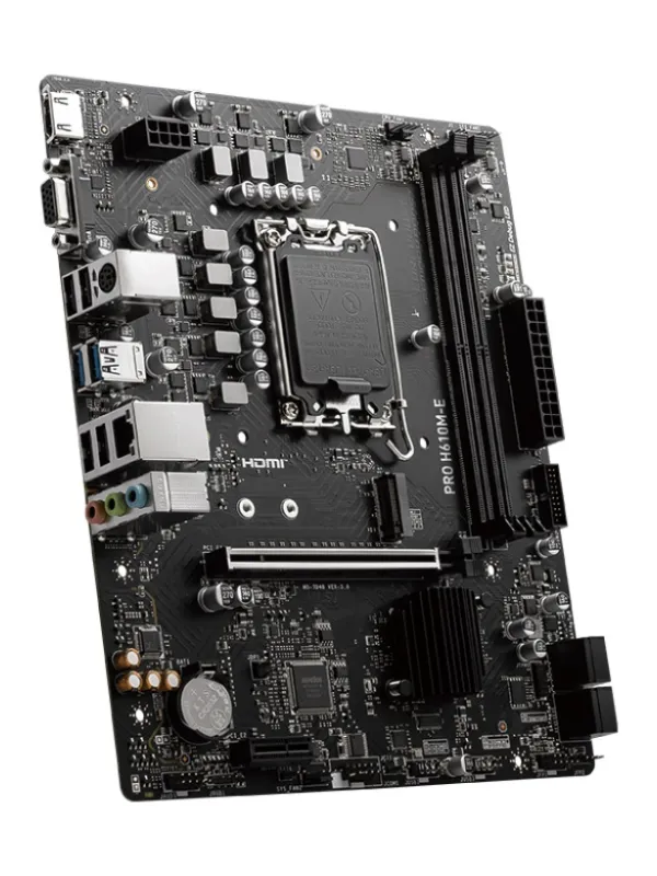 Ürün MSI PRO H610M-E DDR5 5600MHZ(OC) HDMI VGA M.2 mATX 1700P Görsel