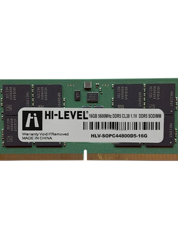 Ürün 16GB HI-LEVEL DDR5 5600Mhz SODIMM 1.1 HLV-SOPC44800D5-16G Görsel