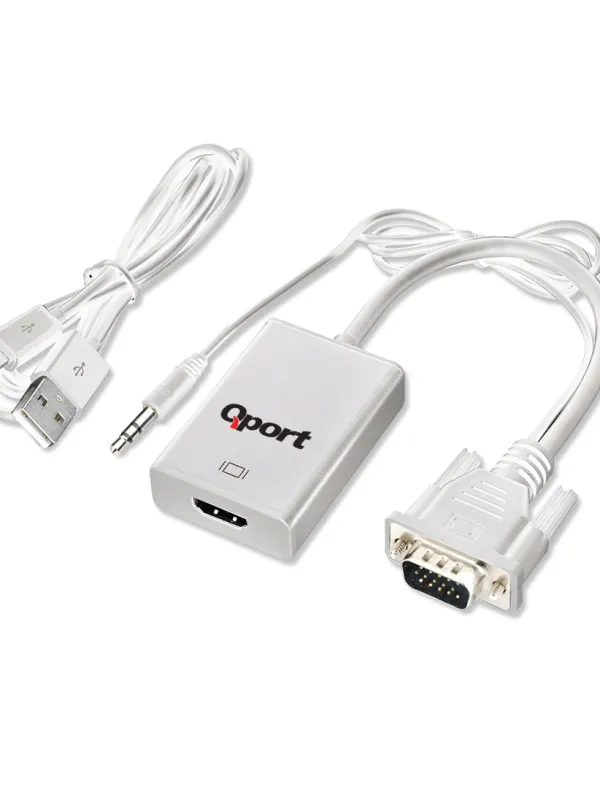 Ürün QPORT Q-VH VGA TO HDMI ÇEVİRİCİ + SES KABLOSU Görsel