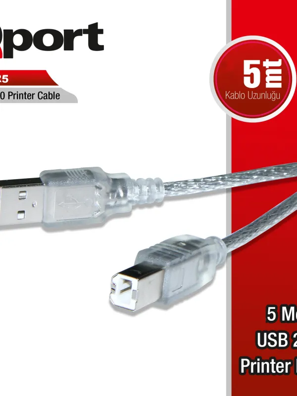 Ürün QPORT Q-PR5 USB2.0 5M YAZICI KABLOSU Görsel