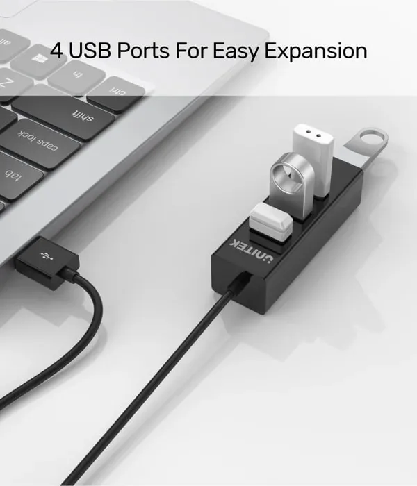Ürün UNITEK TYPE-A TO 4 PORT USB HUB 80CM KABLO(Y-2140) Görsel