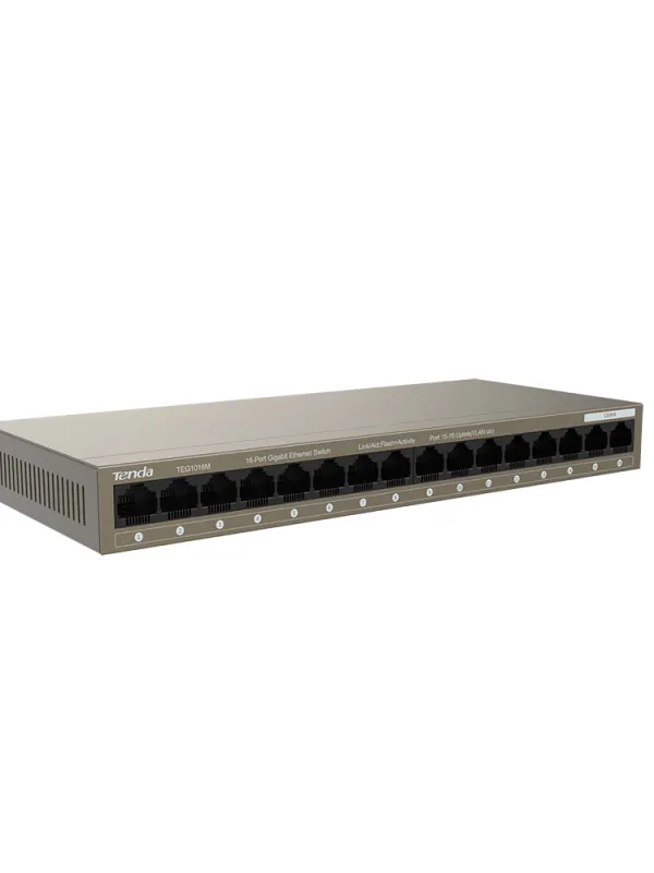 Ürün TENDA TEG1016M 16PORT 10/100/1000 GIGABIT SWITCH Görsel