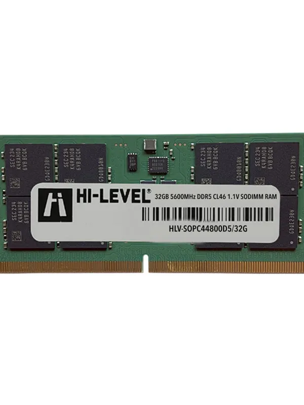 Ürün 32GB HI-LEVEL DDR5 5600Mhz SODIMM 1.1V HLV-SOPC44800D5/32G Görsel