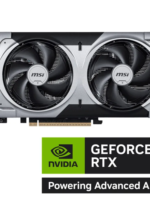 Ürün MSI GEFORCE RTX 5060 TI 8G VENTUS 2X OC PLUS 8GB GDDR7 128B DX12 PCIE 5.0 X16 (3XDP 1XHDMI) Görsel